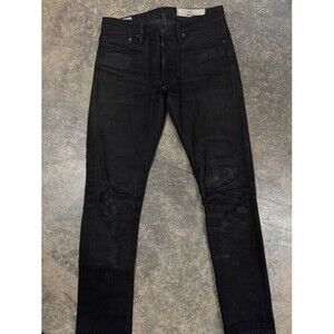Rogue Territory RGT SK Size 28 Selvedge Denim Jeans Black SK Skinny